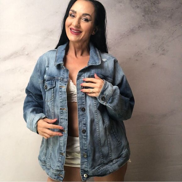 Torrid denim, jean jacket - Picture 1 of 6